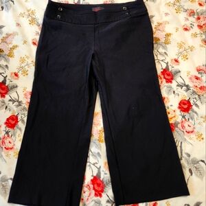 Rekucci sz 8 petite black capri pants
